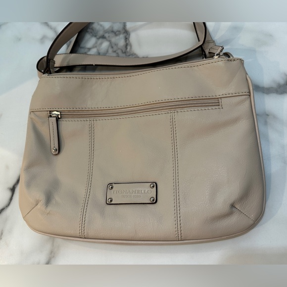 Tignanello Handbags - Tignanello Cream Leather Handbag - shoulder or crossbody